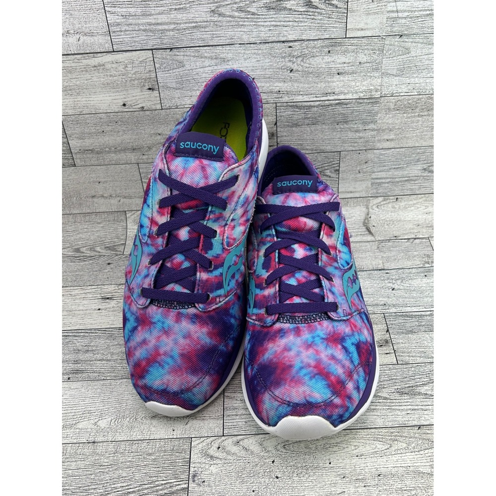 Saucony Kineta Relay Women Sz 11 Tie Dye Purple Blue Running Shoes S15244-26